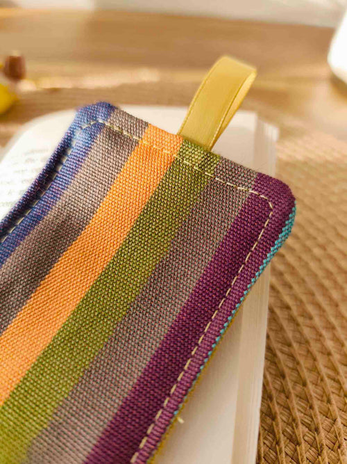 Pochette Livre Trio MOts dans du Velours, protege livre carnet trousse velours chic marque page