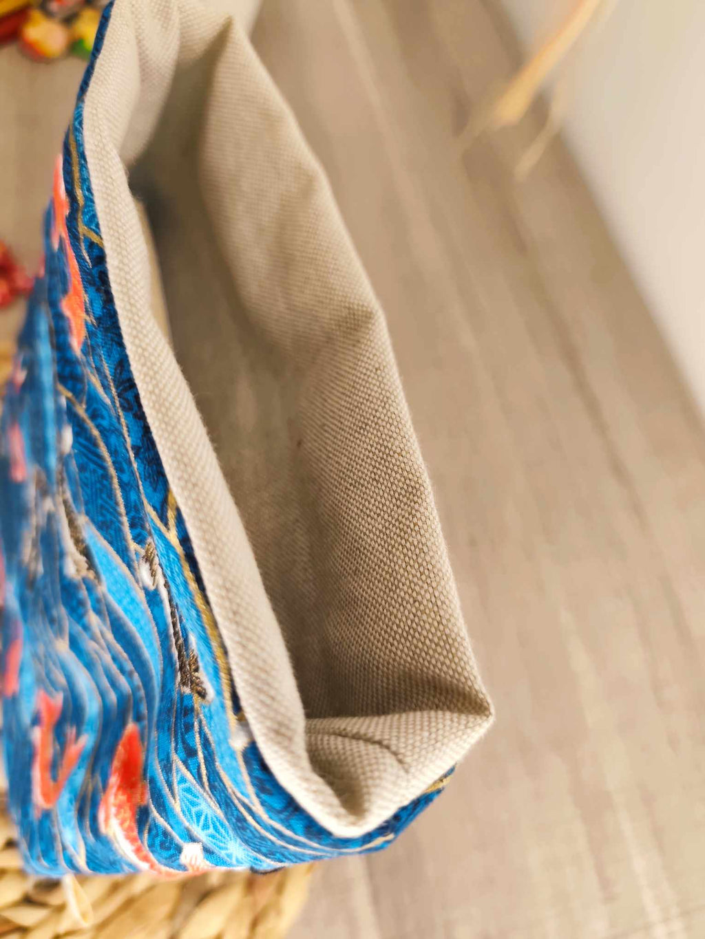 Pochette Livre Mots dans du Velours, protege livre artisanat francais collection Umi