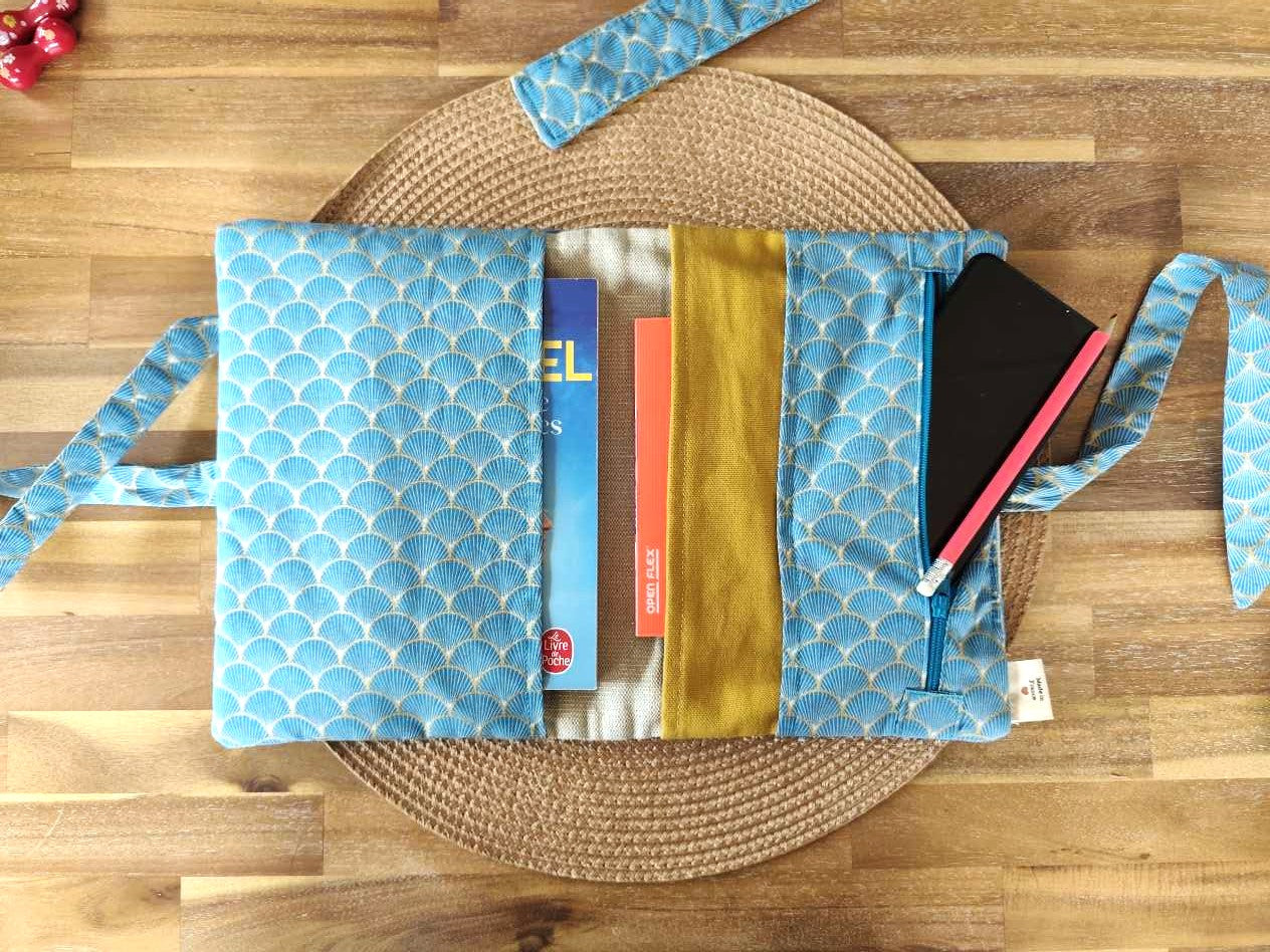 Pochettes de livre "Ecrin Secret" - Collection "Bleu Japon"