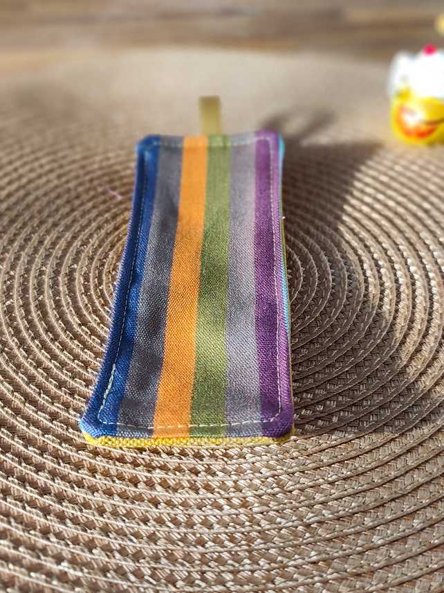 Pochette Livre Trio MOts dans du Velours, protege livre carnet trousse velours chic marque page