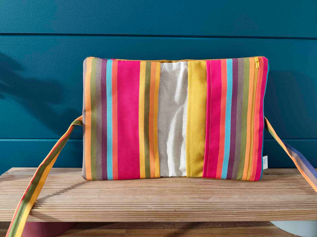 Pochette Livre Trio MOts dans du Velours, protege livre carnet trousse velours chic