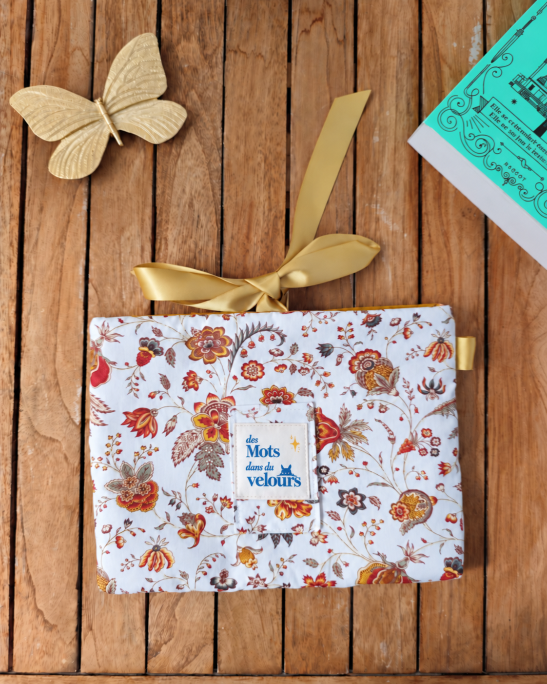 Pochettes de livre à RUBANS - "Arabesque Provençale"